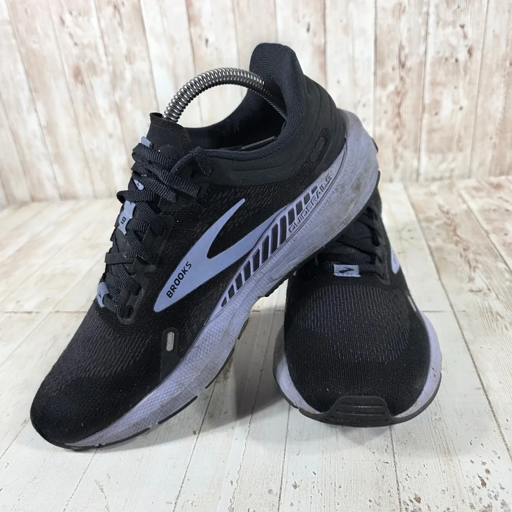 Brooks Launch GTS 9 Womens Running Shoes Black Purple 1203741B060 Size 9